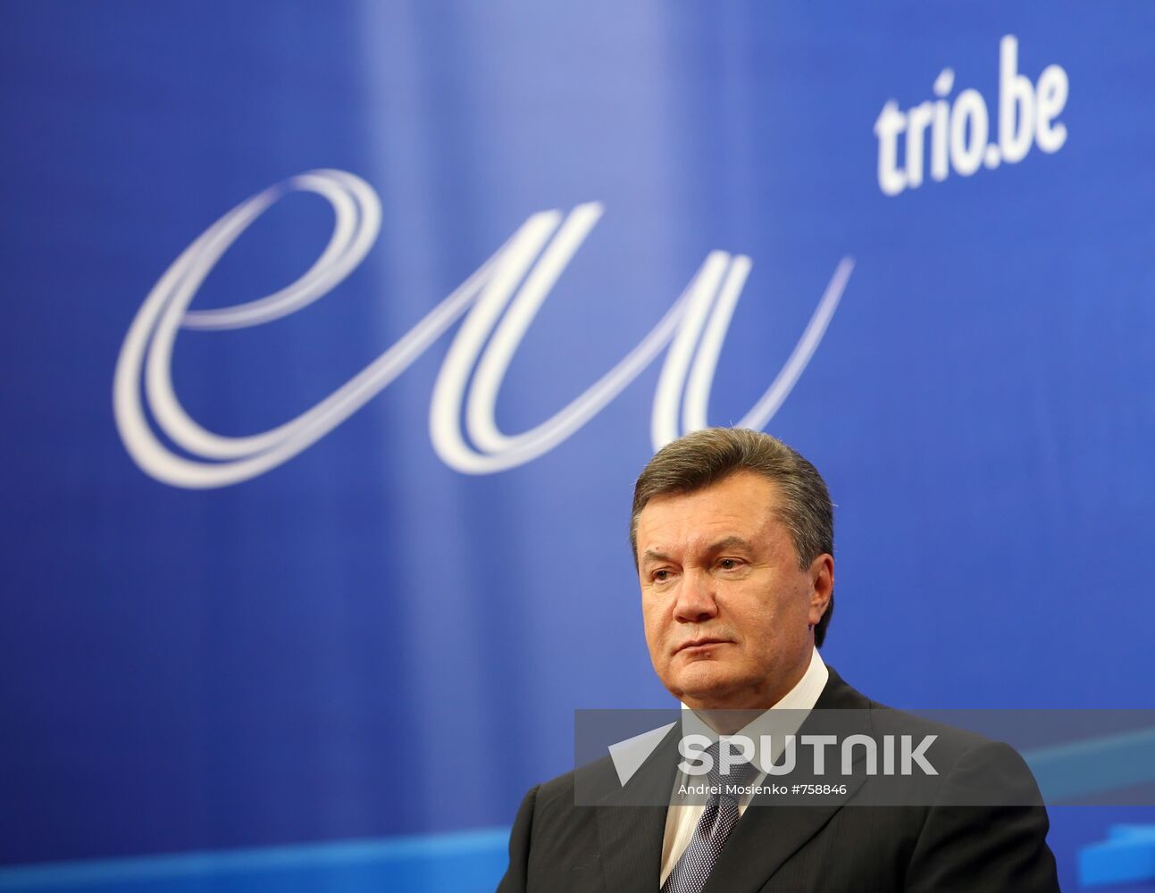 Viktor Yanukovych visits Brussels