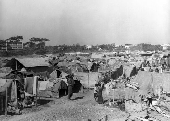 Camp for refugees who returned from India