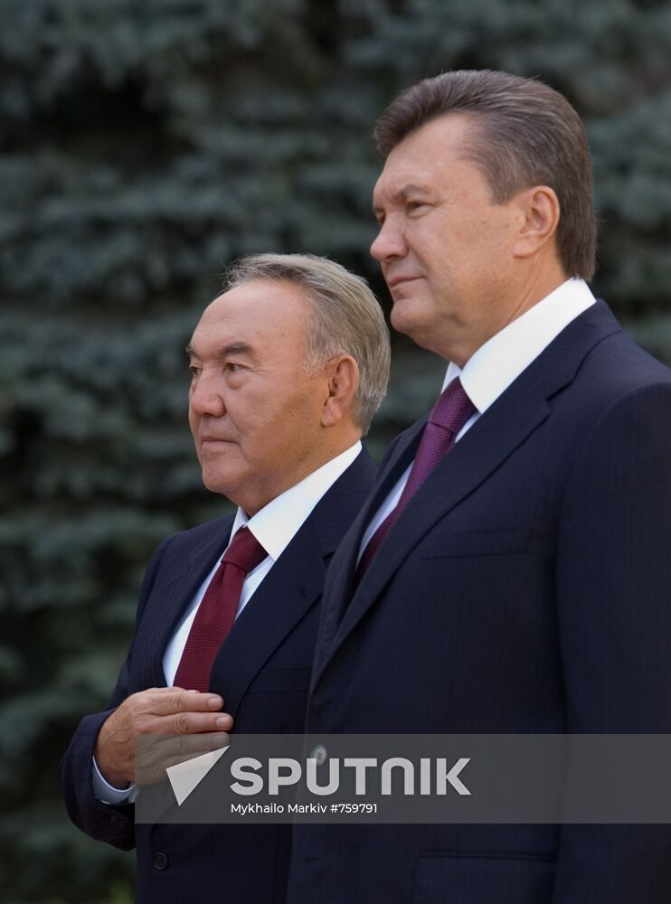 Nursultan Nazarbayev visits Ukraine