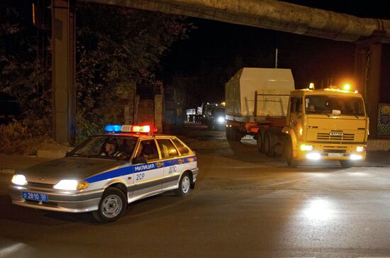 RD-180 rocket engine transported to Sheremetyevo Airport