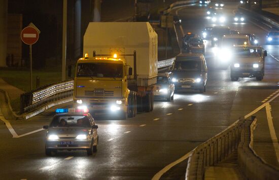 RD-180 rocket engine transported to Sheremetyevo Airport