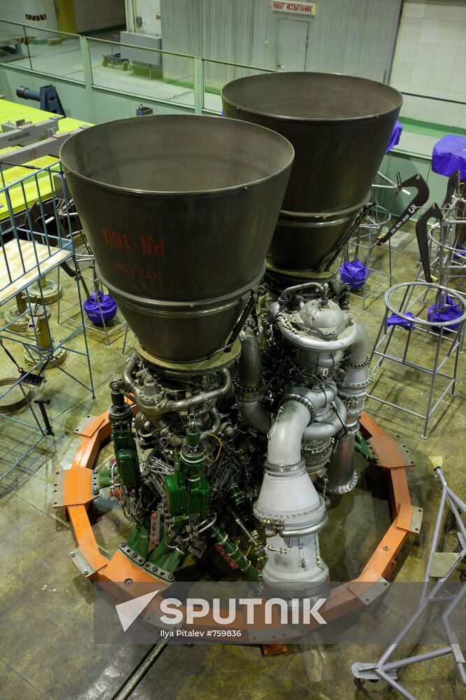 RD-180 rocket engine assembled at Energomash