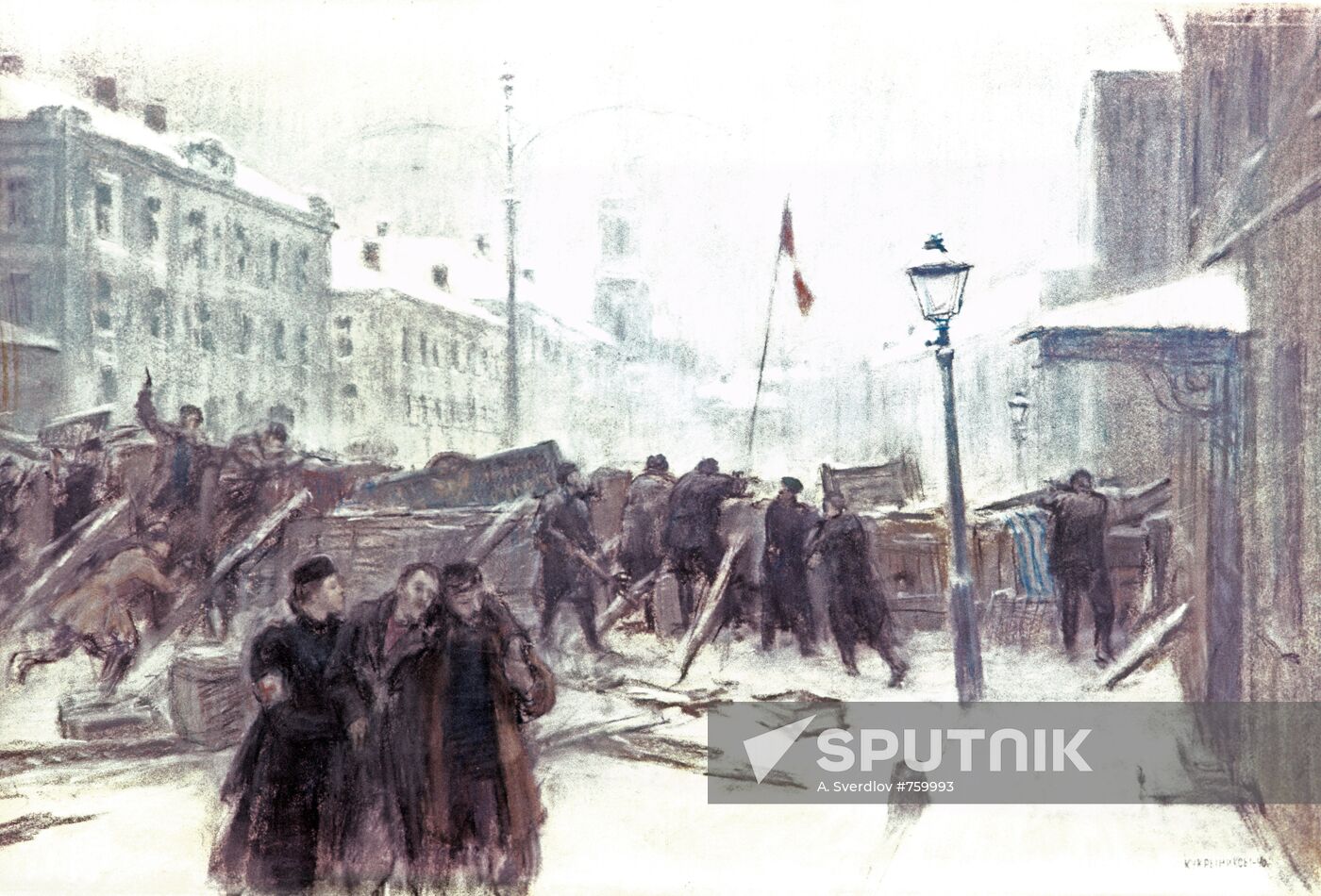 "Barricades on Presnya. 1905"