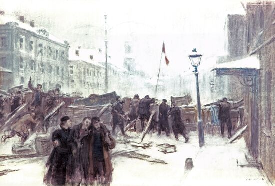 "Barricades on Presnya. 1905"