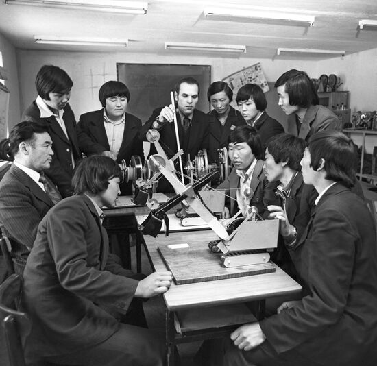 Students of Jambul Pedagogical School