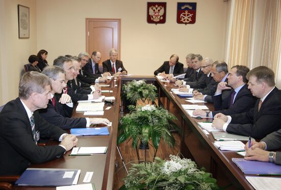 D. Medvedev on working visit to Northwestern Federal District