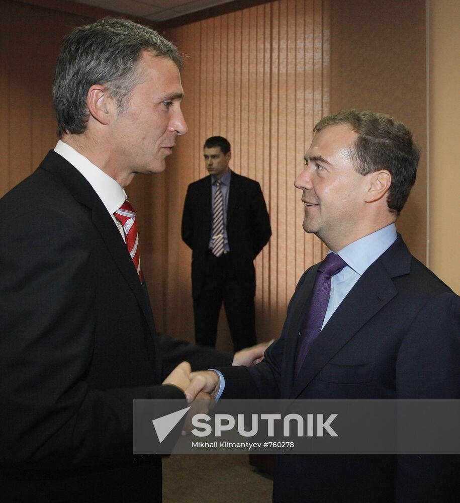 D. Medvedev on working visit to Northwestern Federal District