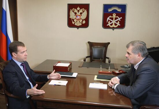 D. Medvedev on working visit to Northwestern Federal District