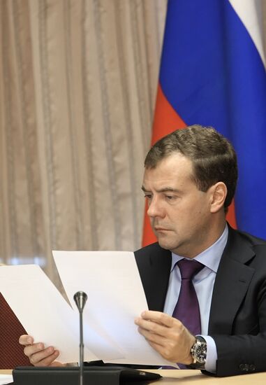 D. Medvedev on working visit to Northwestern Federal District