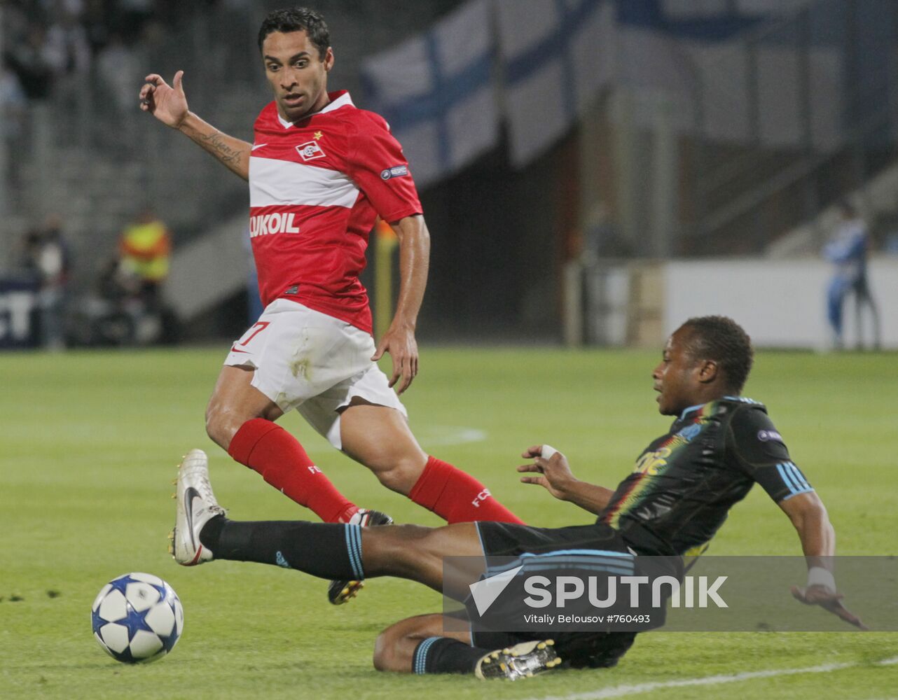 Football. UEFA Champions League. Olympique vs. Spartak