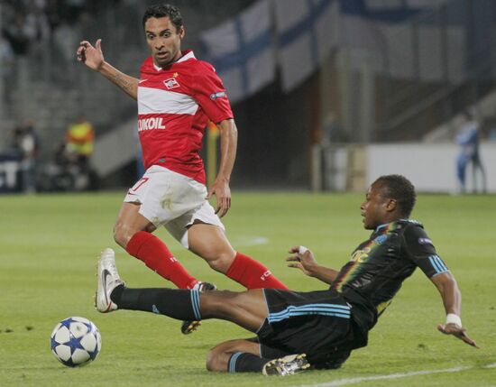 Football. UEFA Champions League. Olympique vs. Spartak
