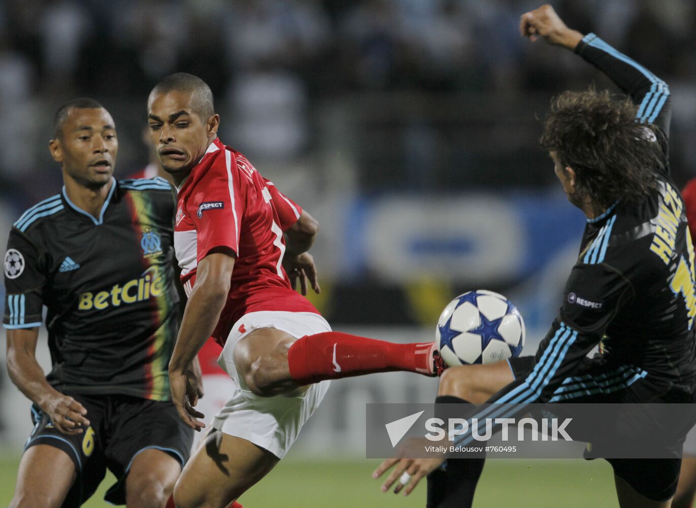 Football. UEFA Champions League. Olympique vs. Spartak