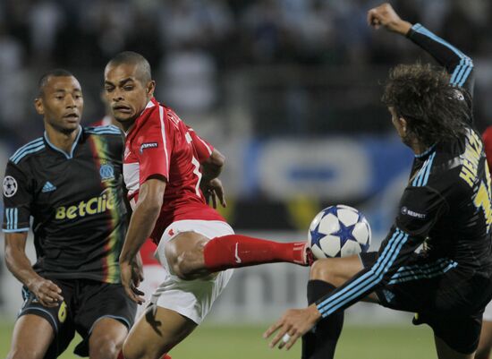 Football. UEFA Champions League. Olympique vs. Spartak
