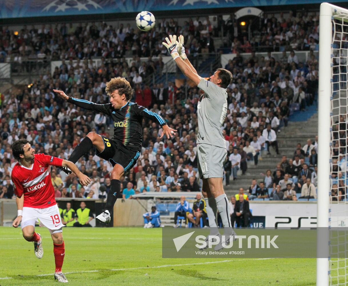Football. UEFA Champions League. Olympique vs. Spartak