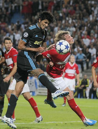 Football. UEFA Champions League. Olympique vs. Spartak