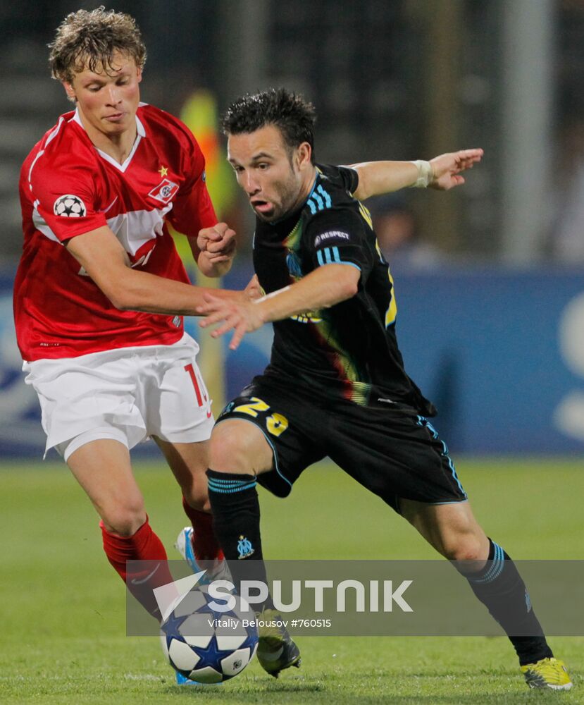 Football. UEFA Champions League. Olympique vs. Spartak