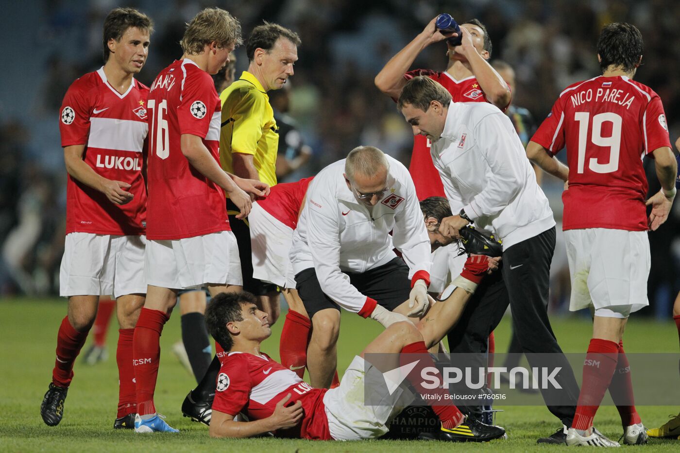 Football. UEFA Champions League. Olympique vs. Spartak