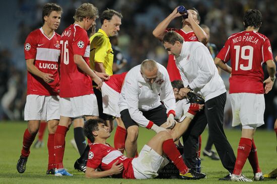 Football. UEFA Champions League. Olympique vs. Spartak