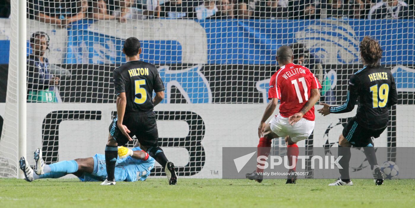 Football. UEFA Champions League. Olympique vs. Spartak
