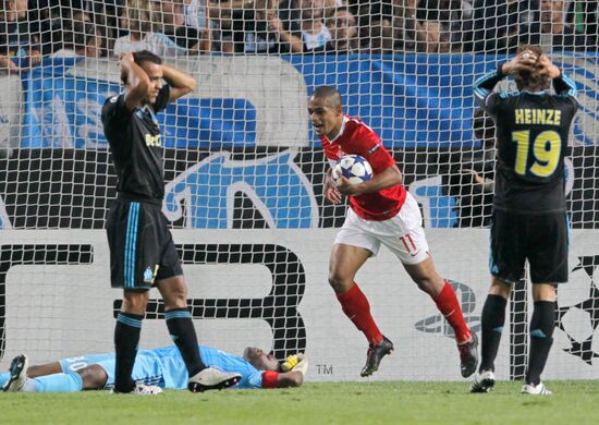 Football. UEFA Champions League. Olympique vs. Spartak