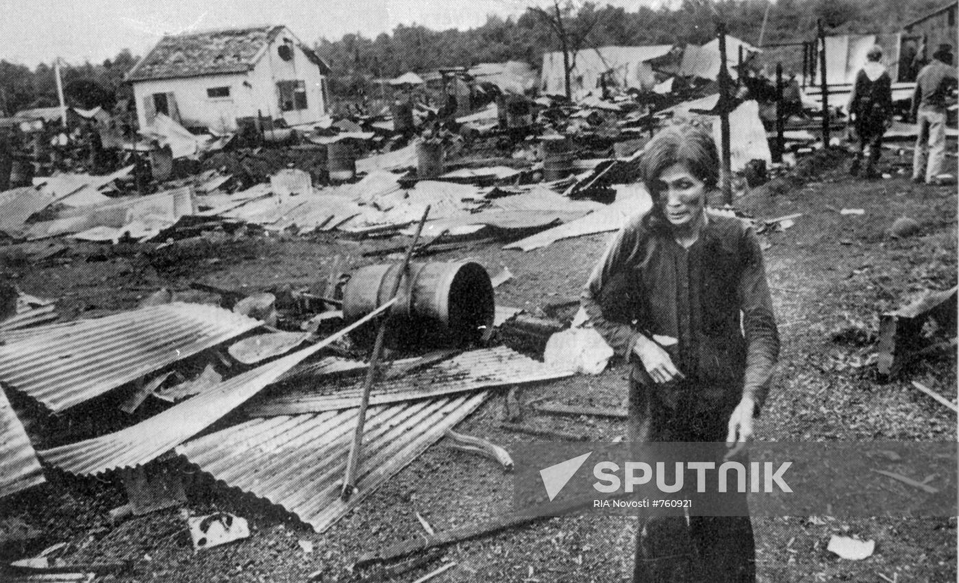 Air raids aftermath