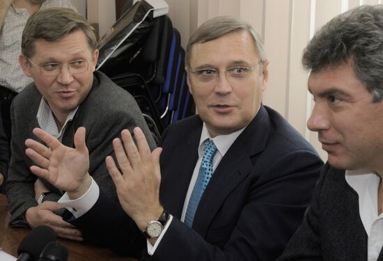 Vladimir Ryzhkov, Mikhail Kasyanov, Boris Nemtsov