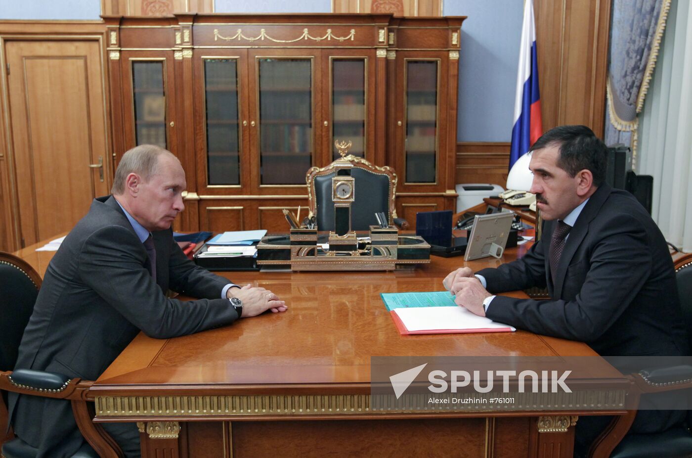 Vladimir Putin meets with Yunus-Bek Yevkurov