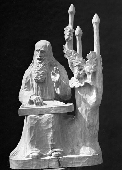 Wood carved sculpture