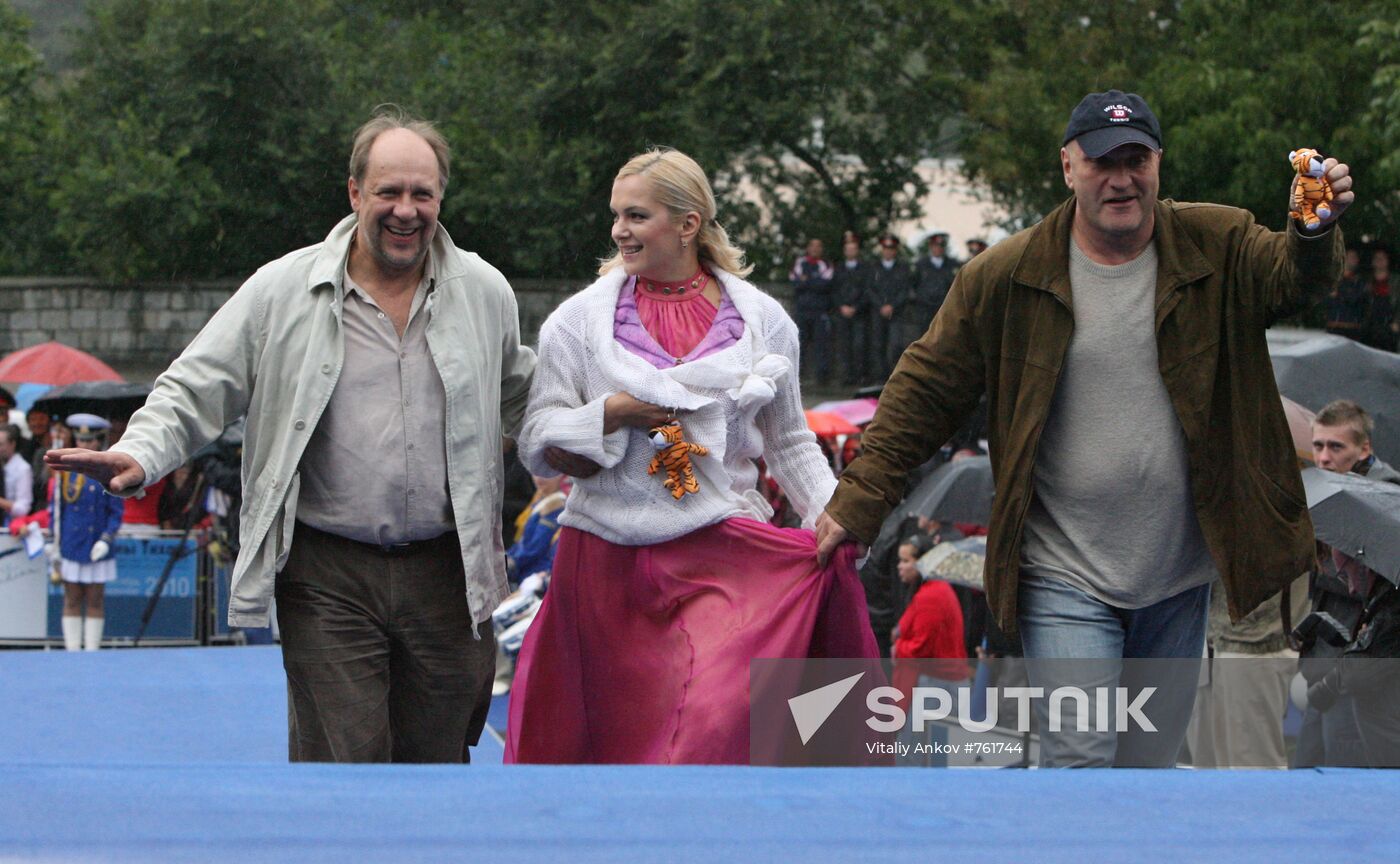 Alexander Feklistov, Maria Poroshina and Alexander Baluyev
