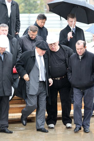 Yuri Luzhkov and Dmitry Gaev