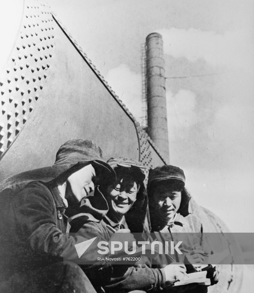 Steel workers