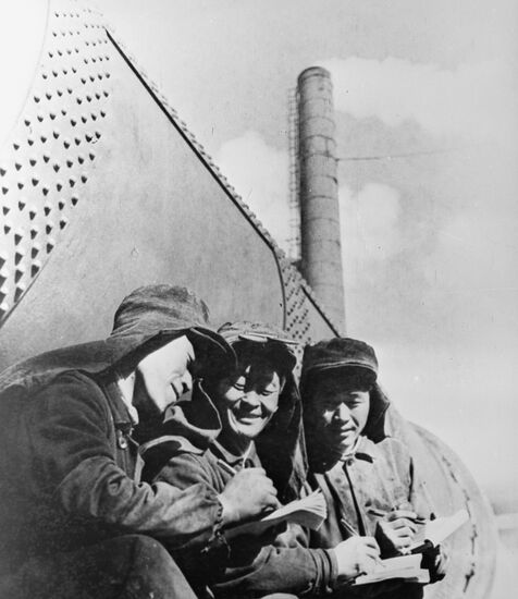 Steel workers