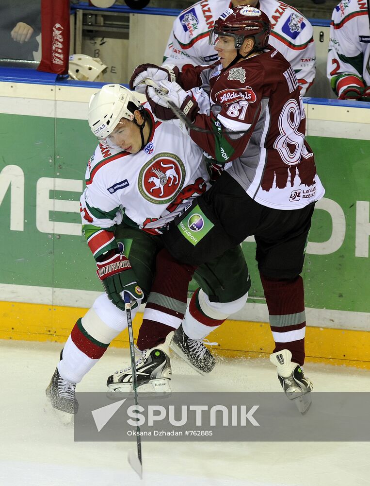 Hockey. KHL. Dinamo(Riga) vs Ak Bars (Kazan)