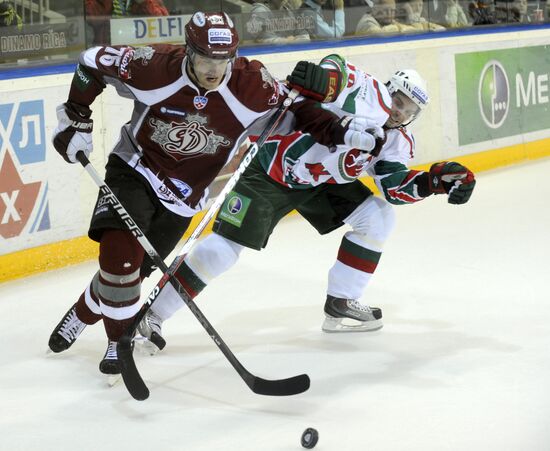 Hockey. KHL. Dinamo(Riga) vs Ak Bars (Kazan)