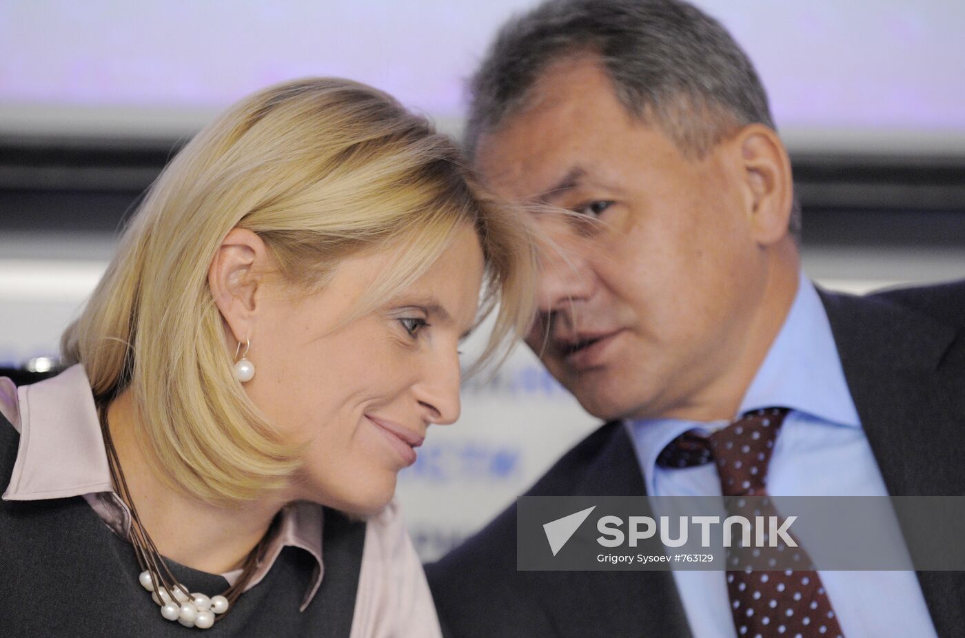 Svetlana Mironyuk and Sergei Shoigu