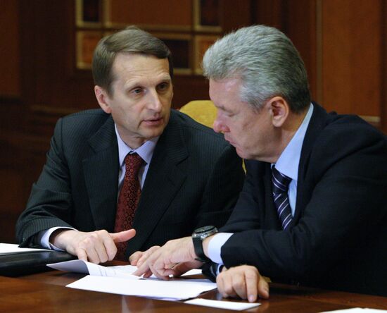 Sergei Naryshkin and Sergei Sobyanin