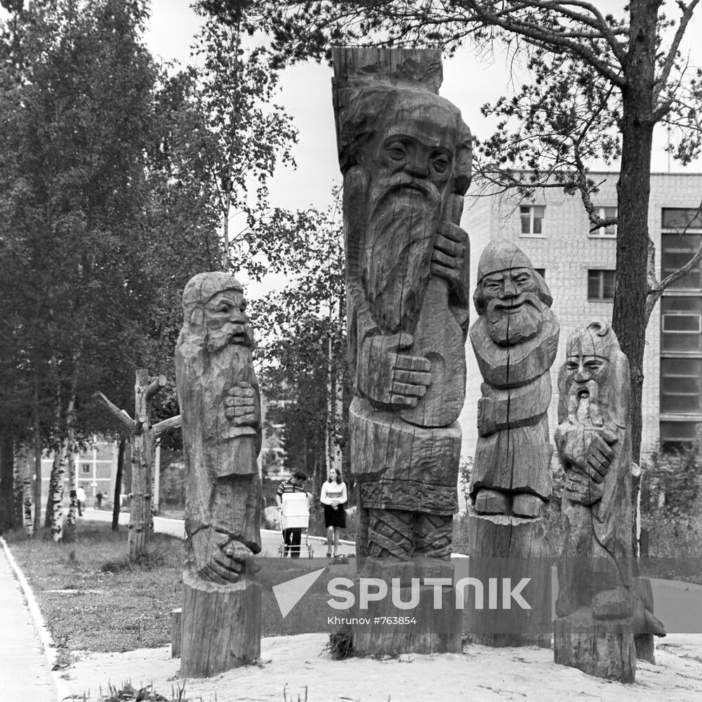 Wooden sculptures
