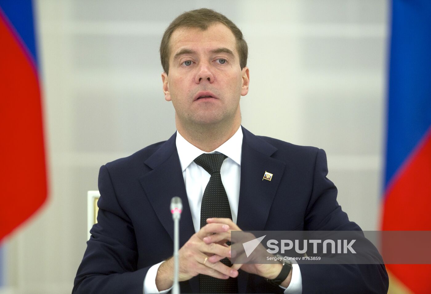 Dmitry Medvedev chairs meeting at Gorki residence