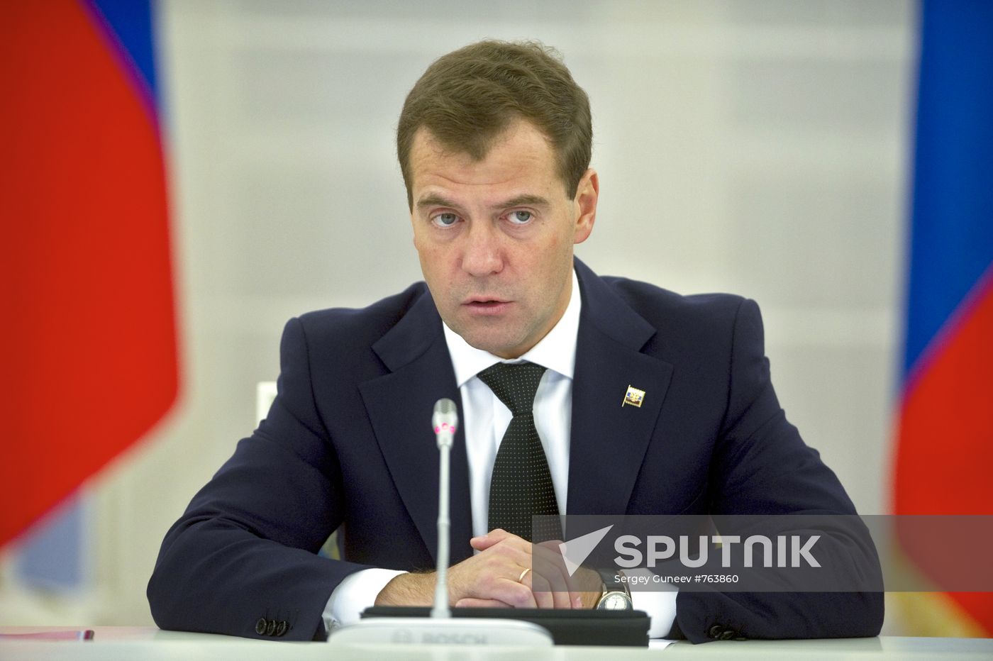 Dmitry Medvedev chairs meeting at Gorki residence