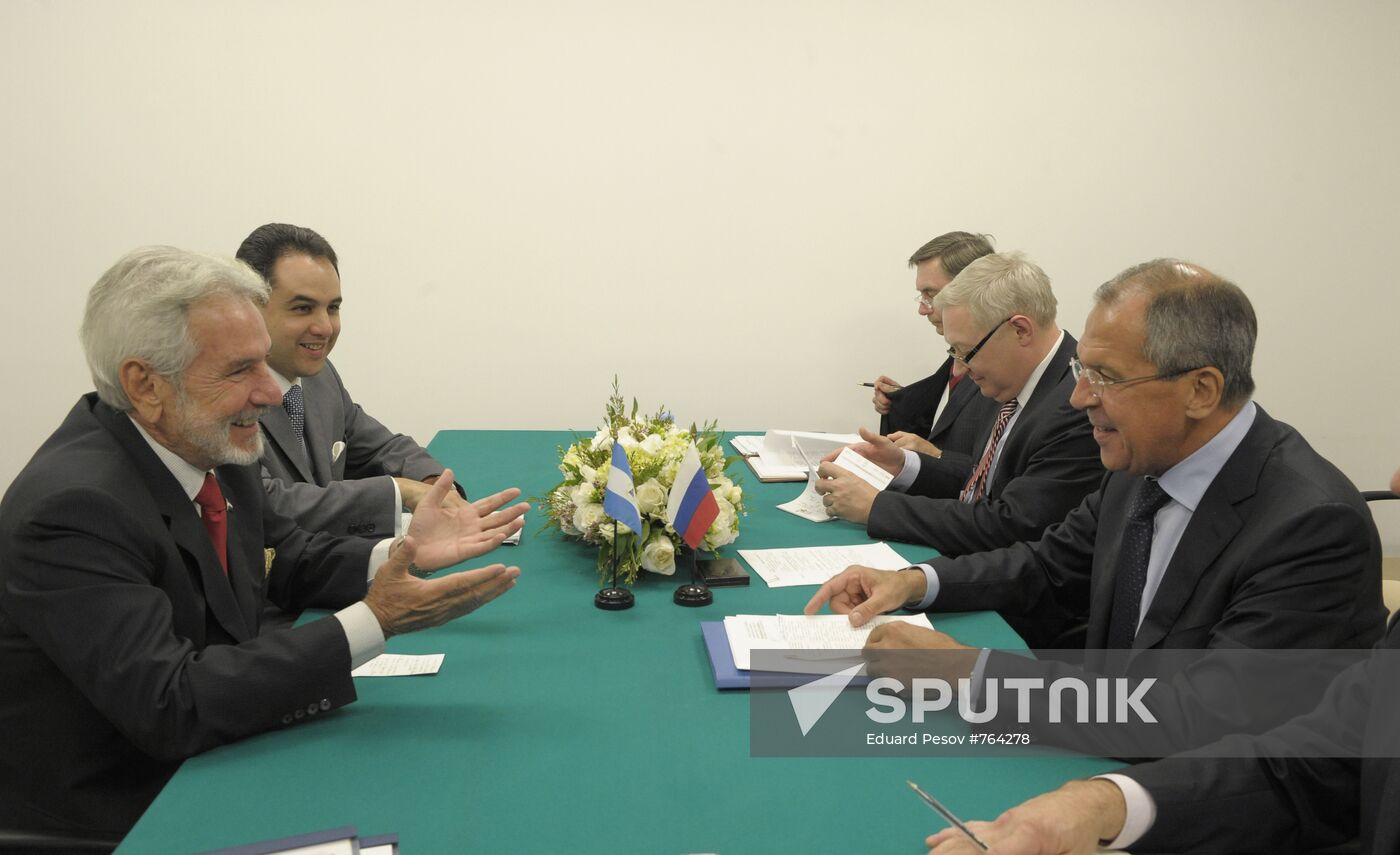 Sergei Lavrov meets Celso Amorim