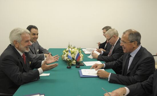 Sergei Lavrov meets Celso Amorim