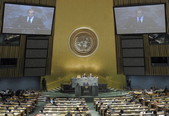 Sergei Lavrov participates in 65 session of UN General Assembly