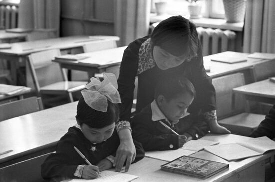 First-graders at Boarding-School No.2