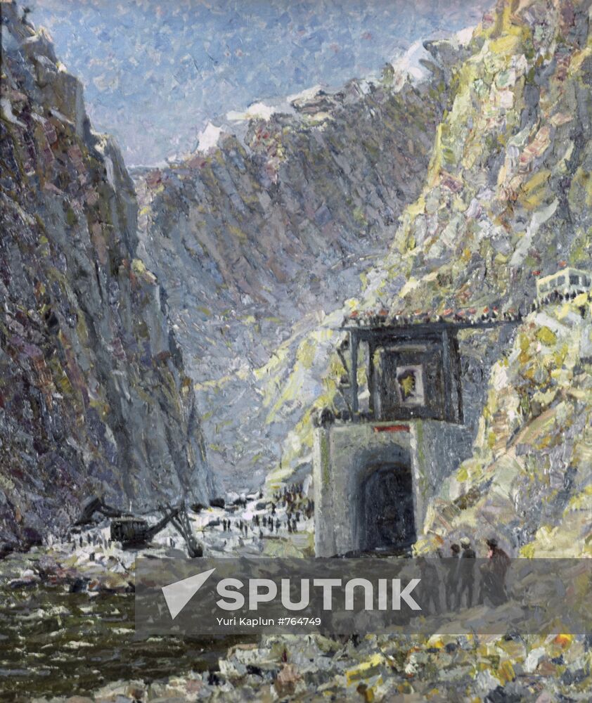 Naryn is Blocked, by A. Ignatyev, reproduction