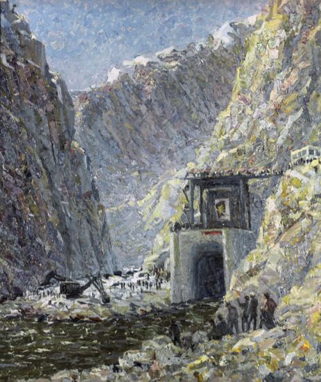 Naryn is Blocked, by A. Ignatyev, reproduction