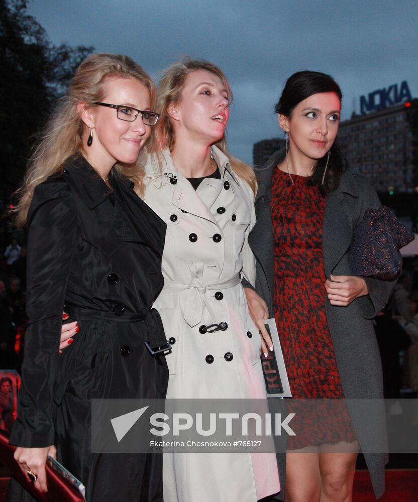 Ksenia Sobchak, Svetlana Bondarchyu and Ekaterina Mtsituridze