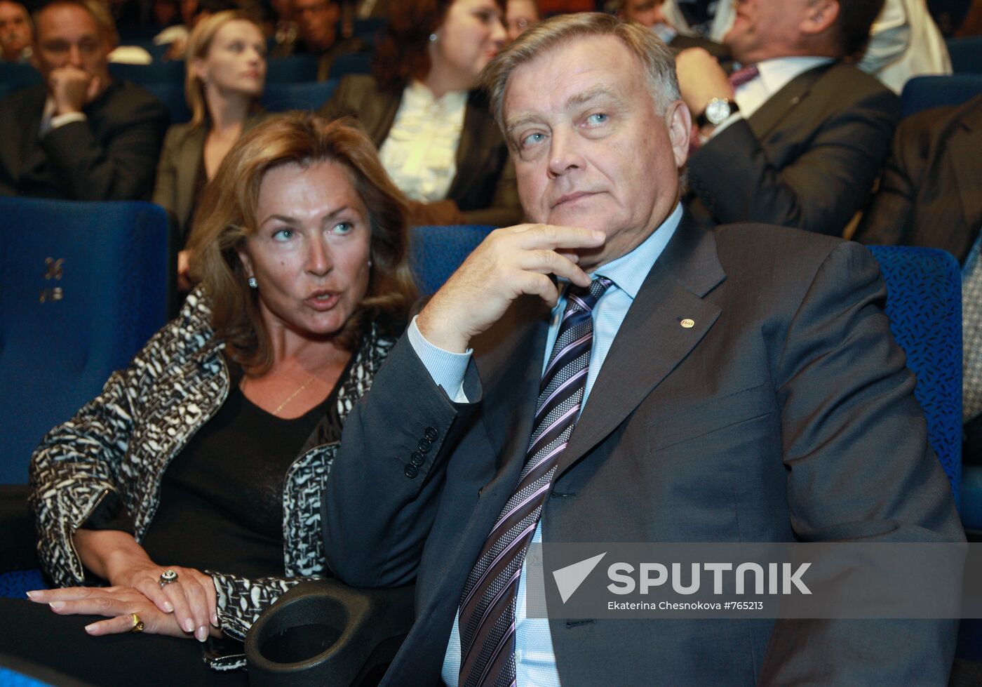 Vladimir Yakunin with his wife