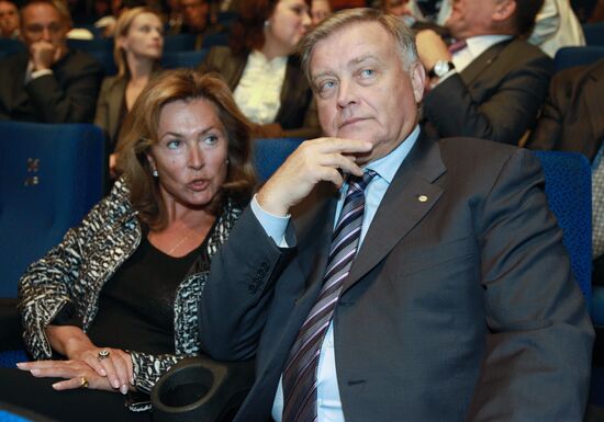 Vladimir Yakunin with his wife