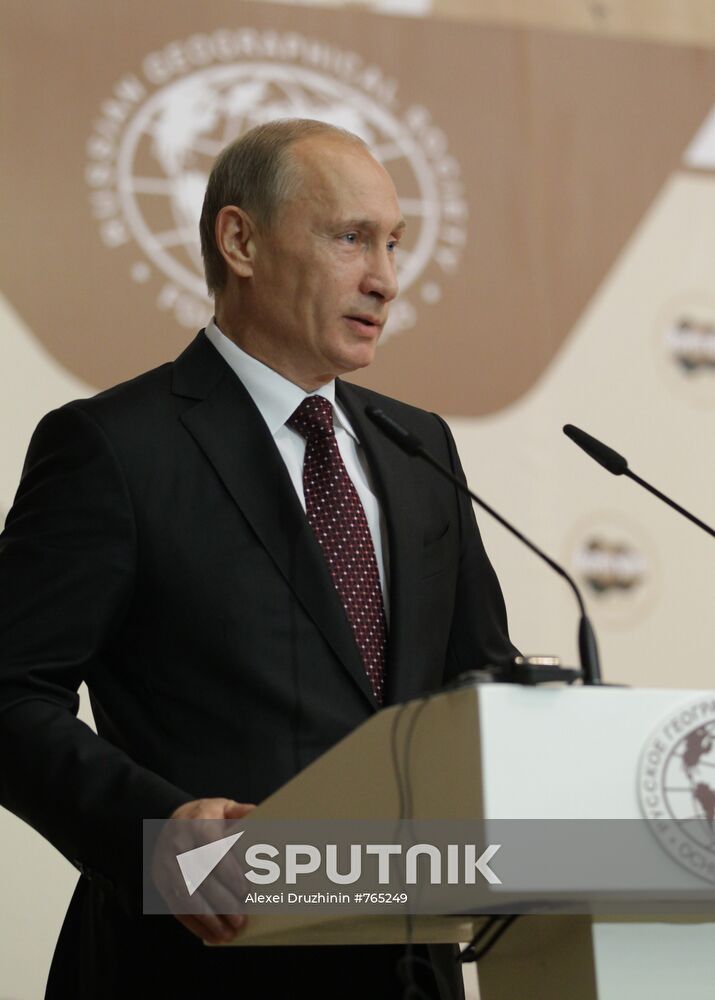 Vladimir Putin during Arctic Forum