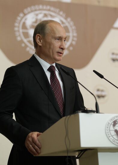 Vladimir Putin during Arctic Forum